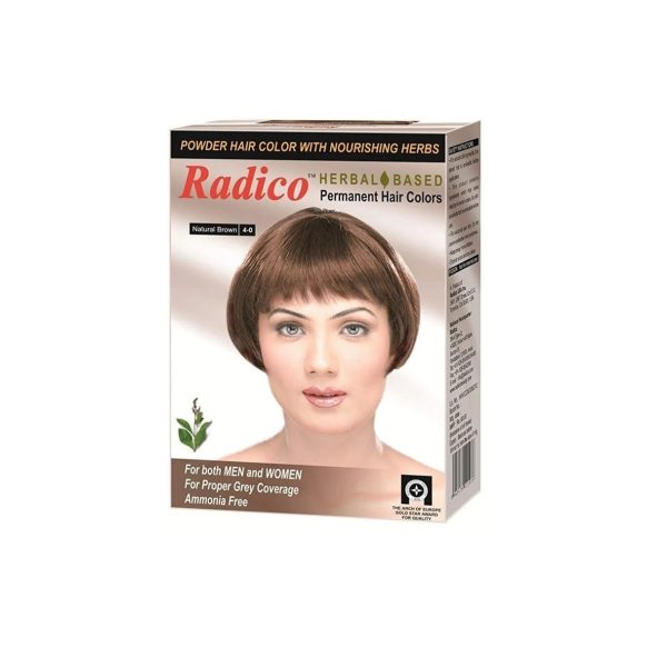 Коричневая хна для волос Радико (Radico), 6 пакетиков по 7 гр